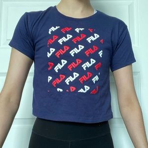 Fila tee shirt fits Women’s XXS or Girls size 8. Never been worn out!